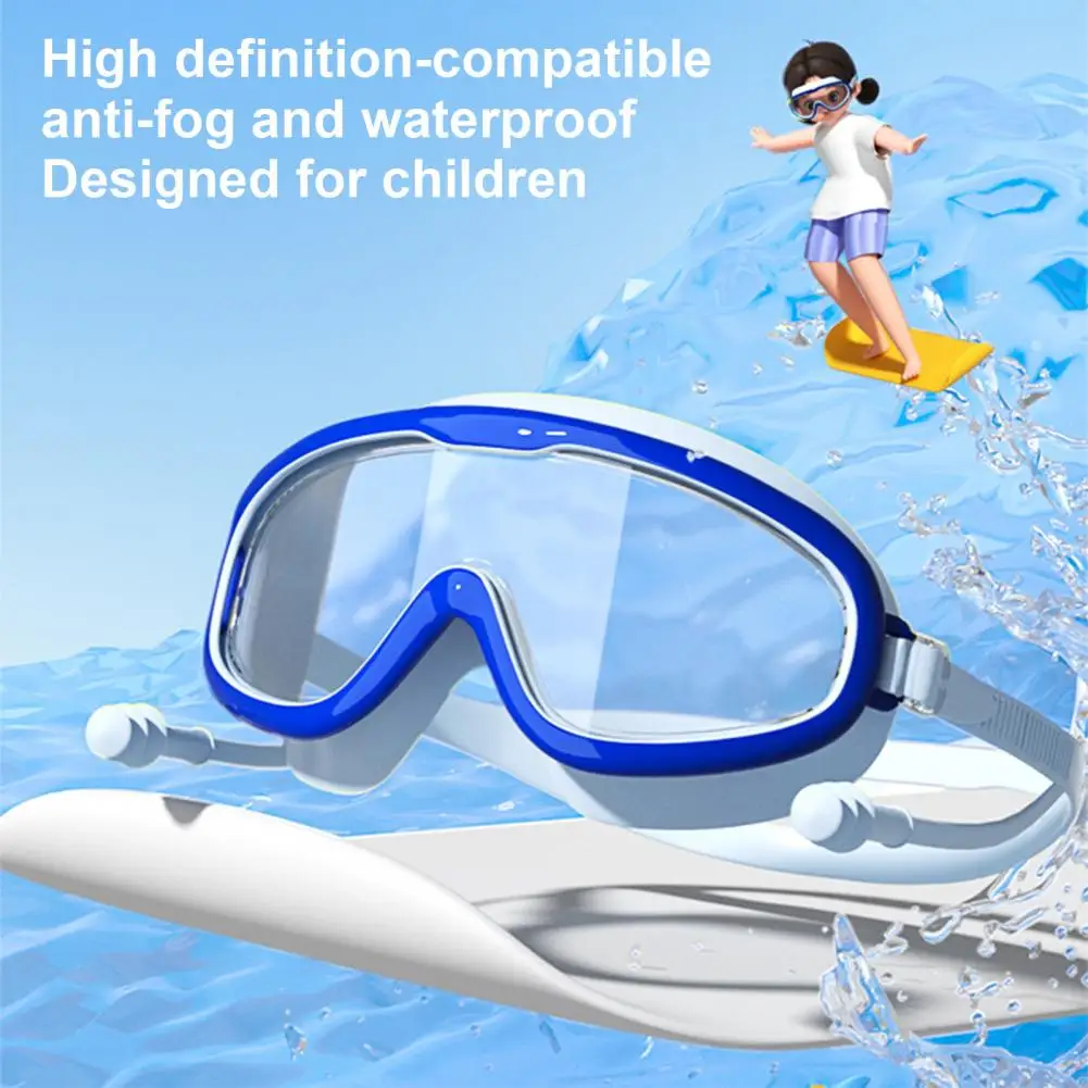

Vision Swim Goggles Youth Swim Goggles Set with Nose Clip Anti fog Uv Silicone Kids Goggles for Diving Snorkeling
