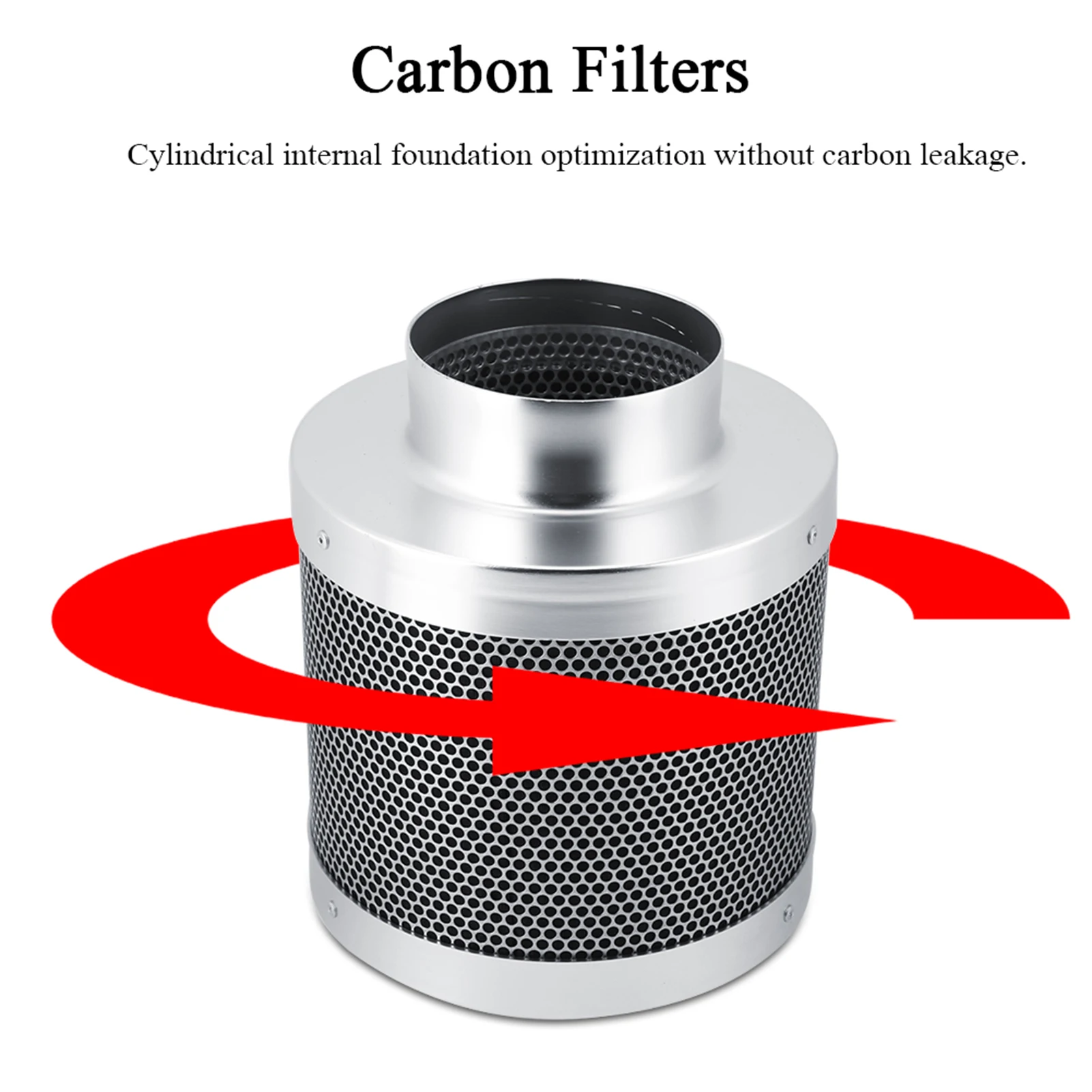 Kohle filter Edelstahl Kohle filter Edelstahl Kohle filter 4 Zoll Hydro ponik halten Geruch Haus Werkstatt weg