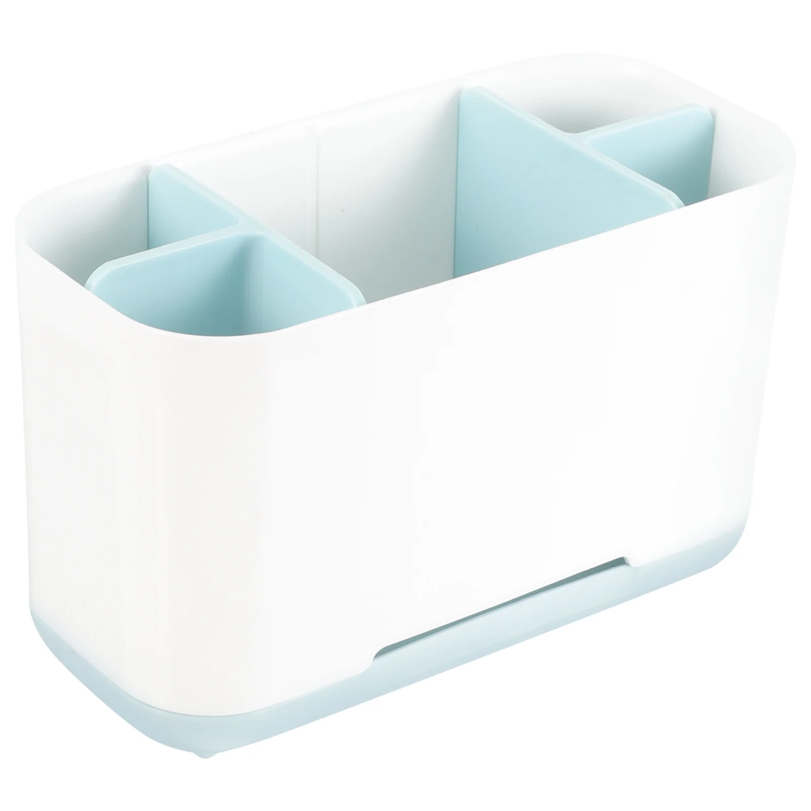 

Toothbrush Holder for Bathroom Countertop Organizer with Drain Tray Premium Material Large Groove Design Electric Toothbrush