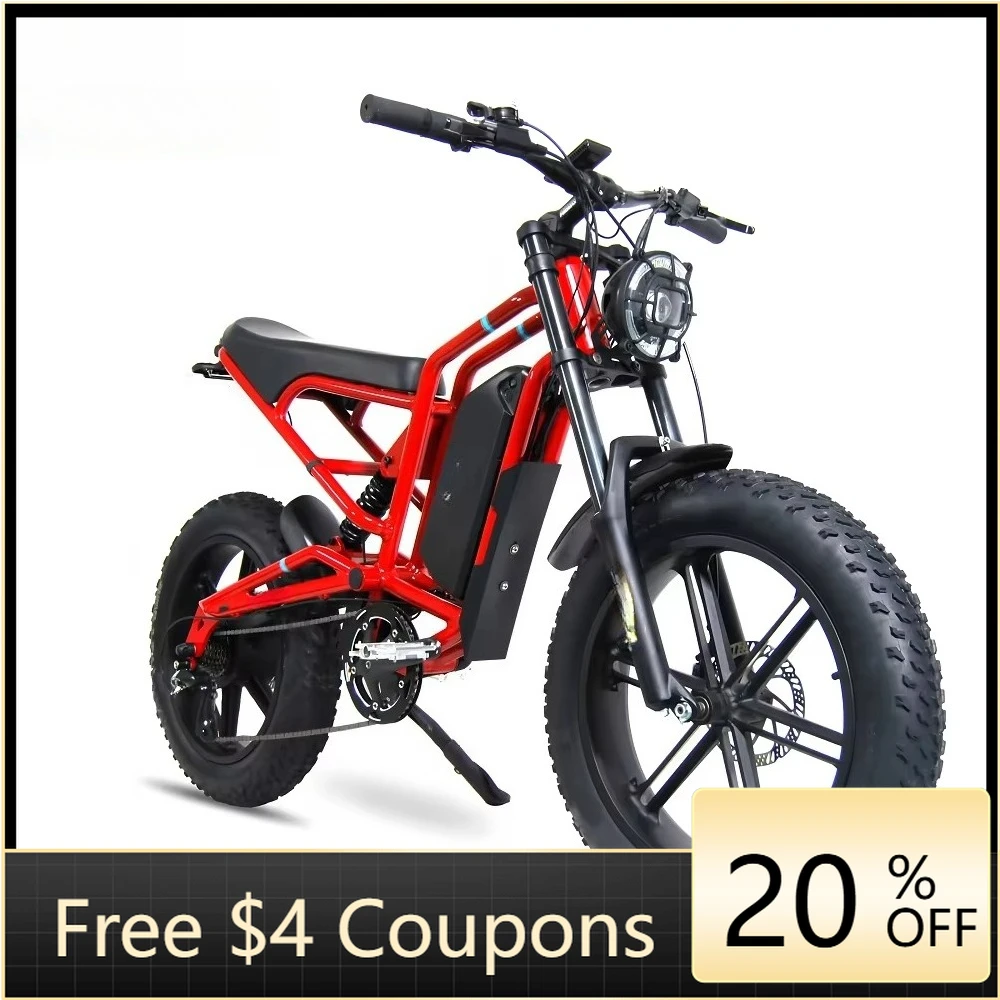 

yzhgbFree shipping within the United States 1200W electric bicycle double shock absorption smart LCD screen electric off-road ve