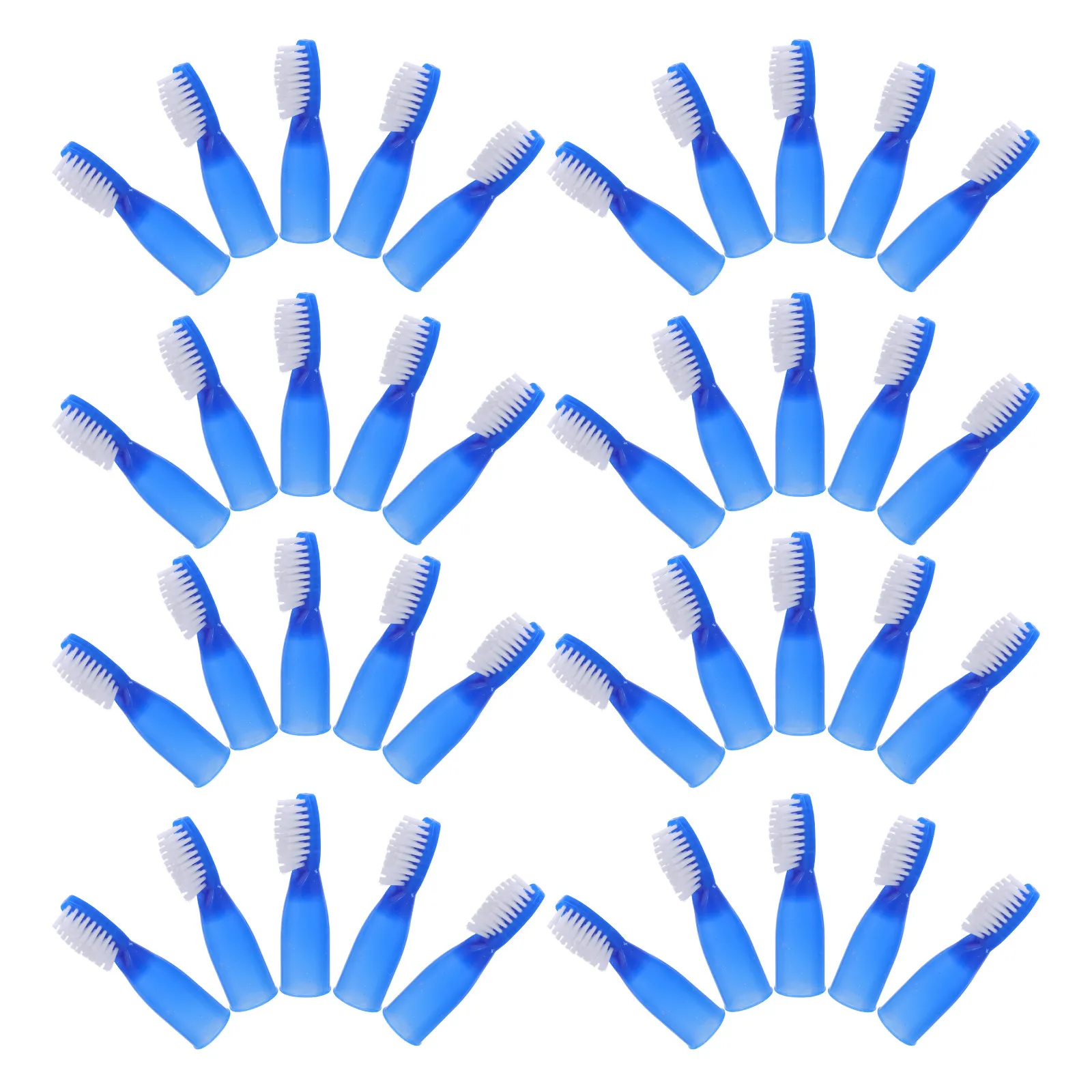 

50 шт. безопасных зубных щеток-напальчников для взрослых, с мягкой щетиной, мини-головкой, компактные дорожные зубные щетки для тюремных нужд, с надежным захватом