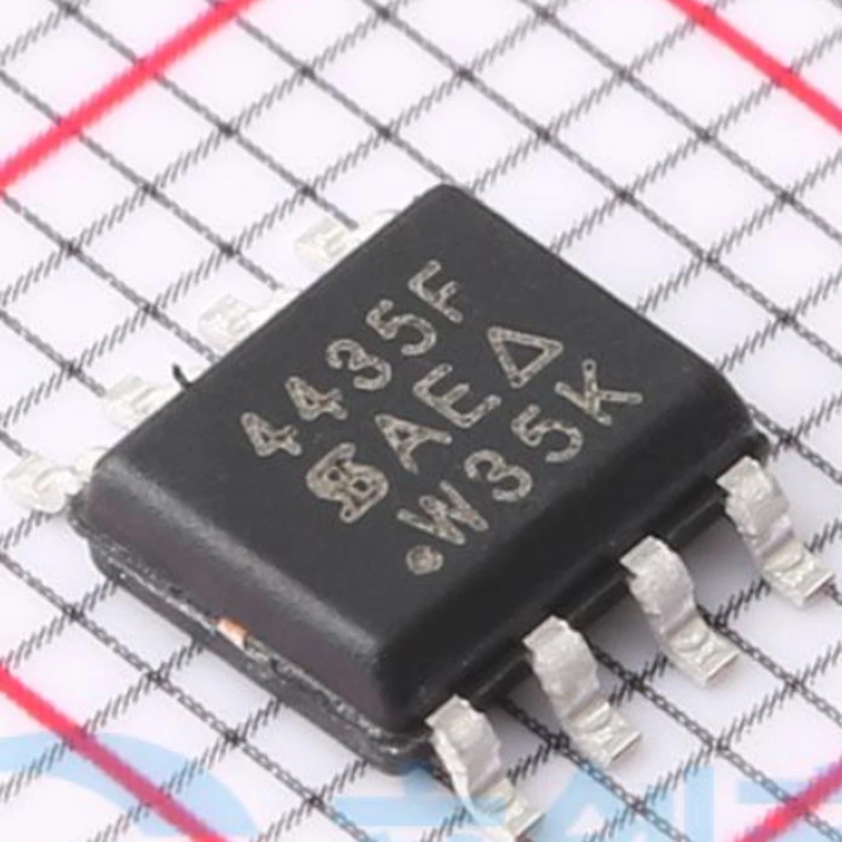 10PCS original; 4435F； Field effect transistor (MOSFET) 4.8W 30V 12.6A 1 P-channel; SO-8：SI4435FDY-T1-GE3