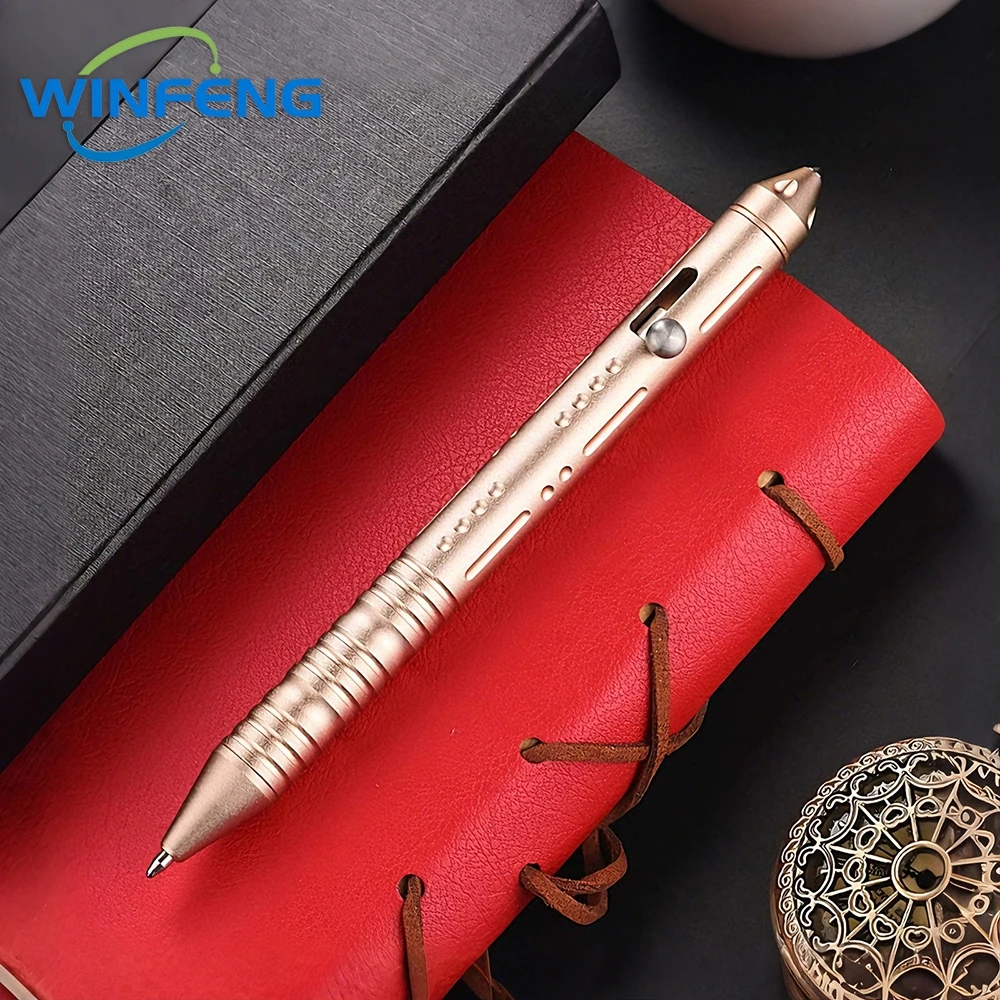 Multipurpose Self Defense Tactical Ballpoint Pen Aluminum Alloy Gel Ink Pen For School Office Stationery Supplies