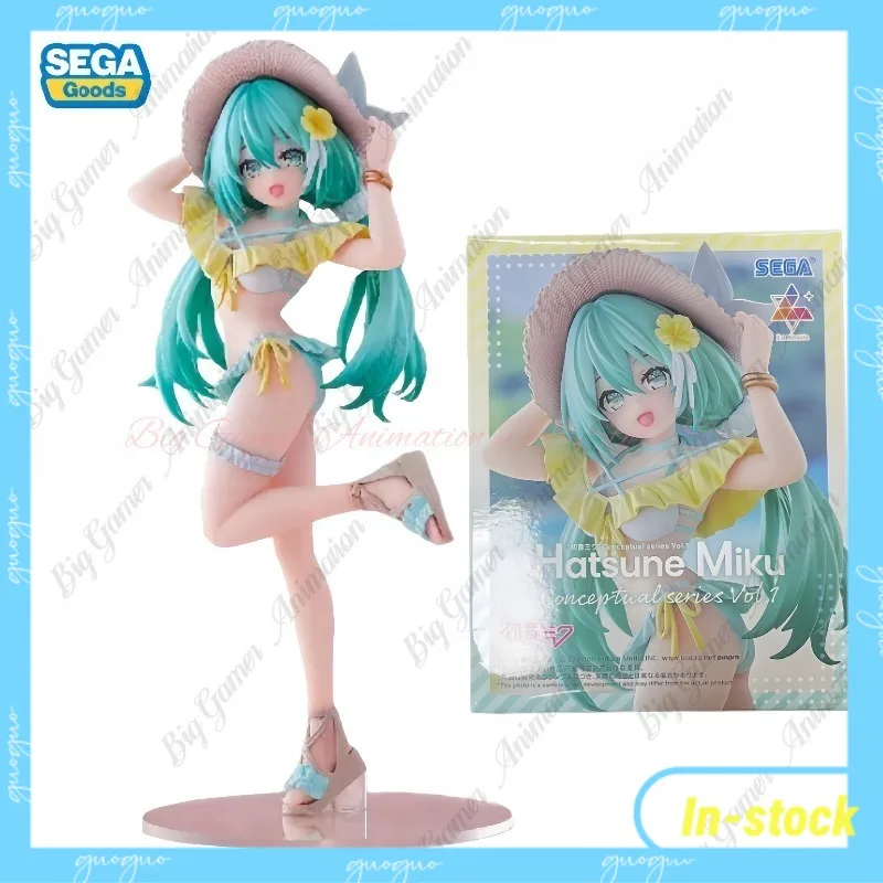 【在庫あり】オリジナルsega-ルミナスタ-初音ミク-サマー水着ver-フィギュアコレクタブルギフト