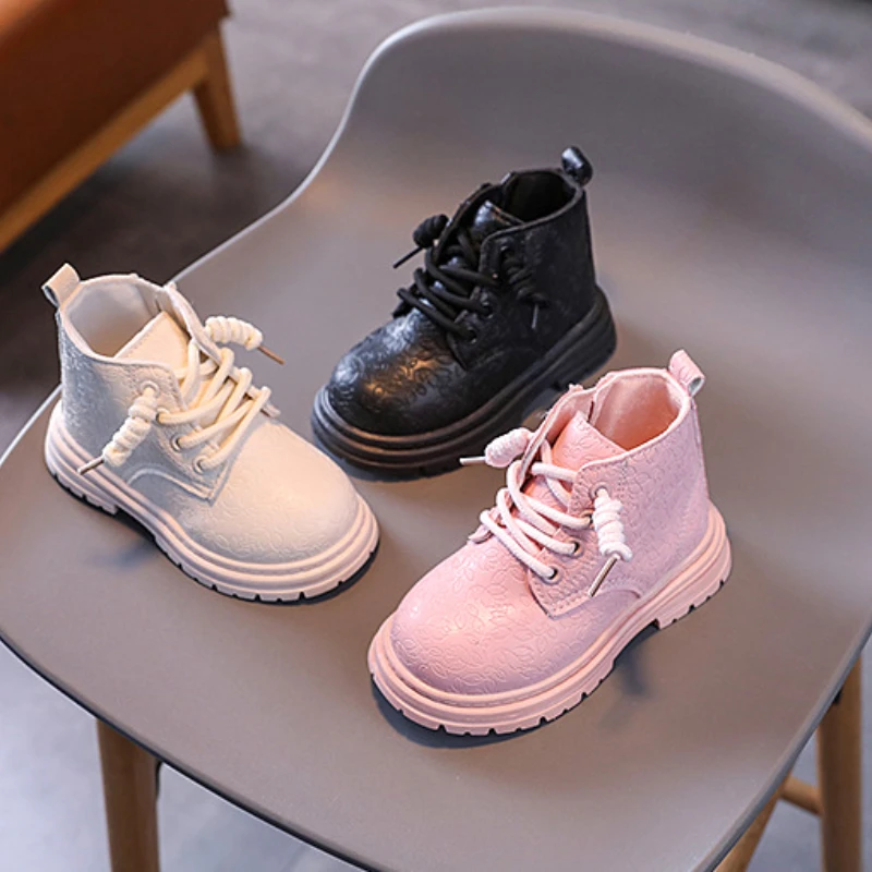 2024 Autumn Winter Baby Girls Boys Ankle Boots Designer Infant Toddler Boot Kids Outdoor Soft Sole Non-Slip Children Short Boots