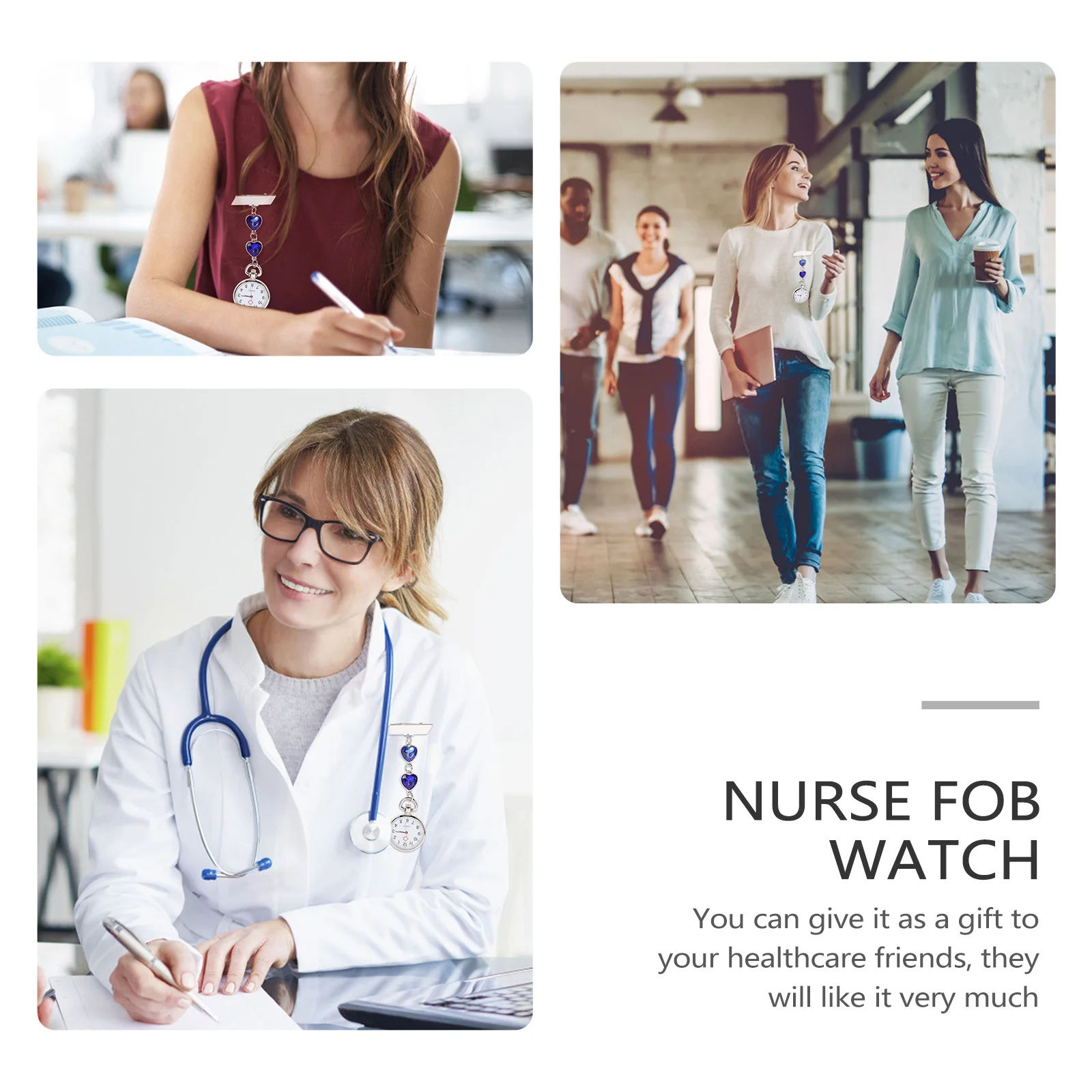 

Heart Clip-On Chest Chest Hanging Hanging Nurses Women Clip-On Nursing Nursing Pocket Pocket Fob Nurses Watch Watch