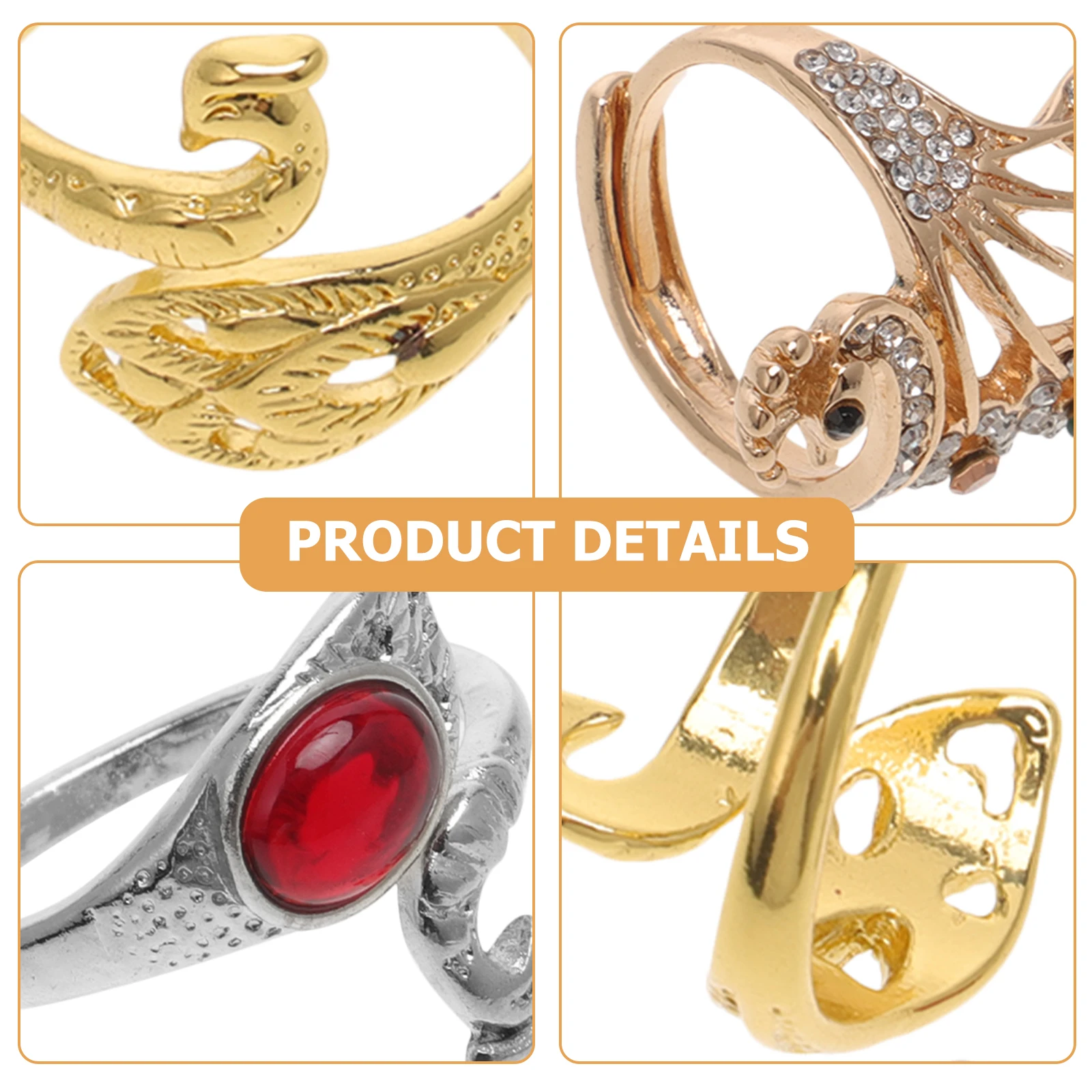 

3Pcs Vintage Crochet Ring Adjustable Alloy Yarn Guide Knitting Tool Durable Tension Rings for Crocheting Craft Accessories