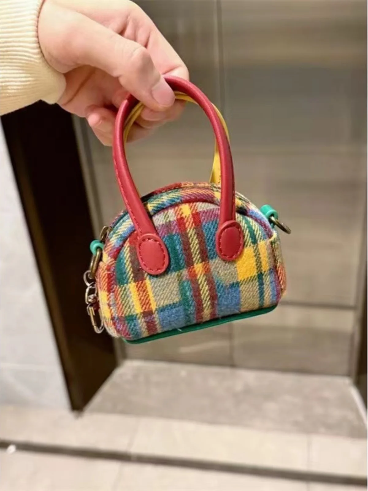 

Retro Earphone Bag Women's Autumn Winter oulder Bag Commuter Candy Recall ell Bag Polyester No Detachable Strap