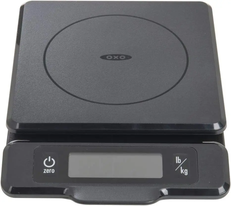 

5-lb Kitchen Scale with Pull-Out Display, Easy-Read Digital Numbers, Black