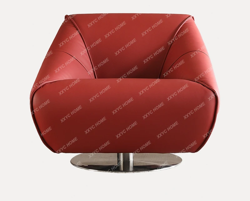 minimalist creative light luxury rotatable single sofa chair living room premium leisure swivel chair living room