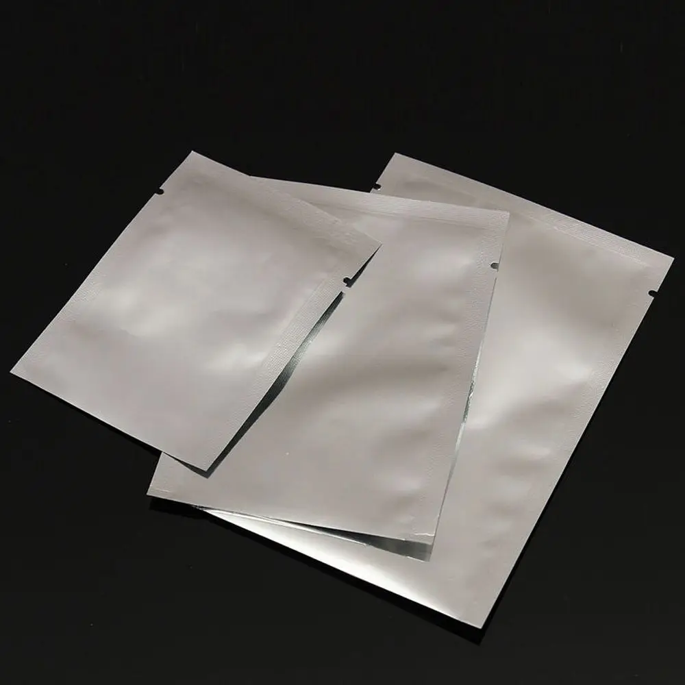 100PCS Heat Seal Aluminium Foil Bags Vacuum Sealer Pouches Food Grade Storage Bag Kitchen Supplies