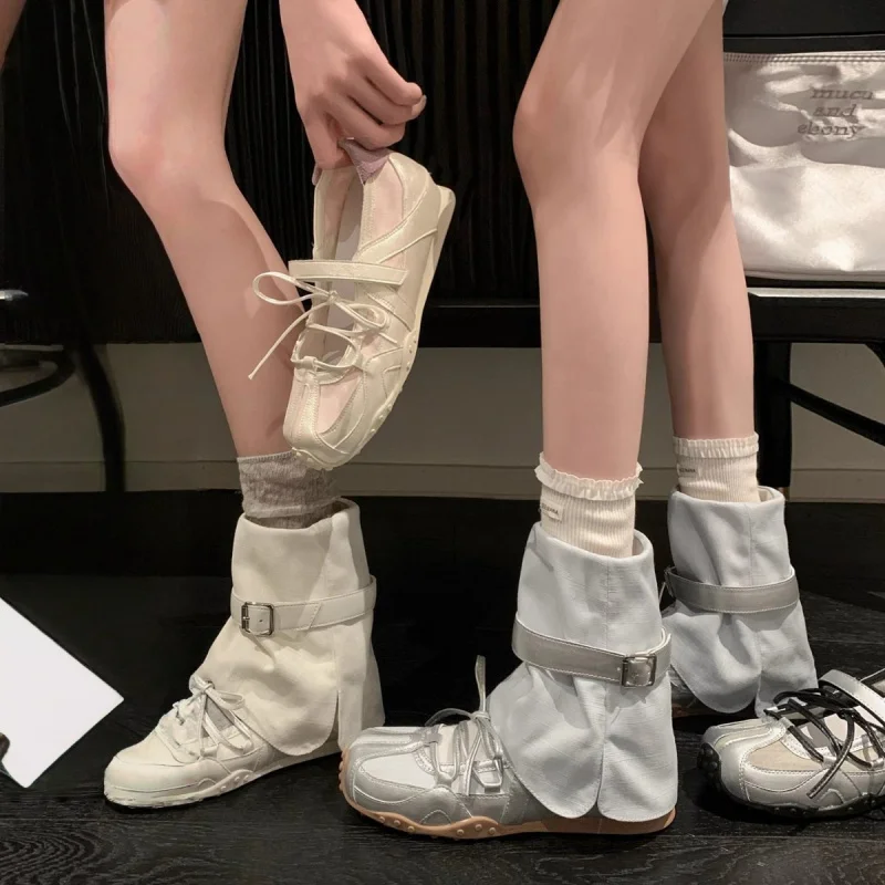 

Women's Ballet Shoes with Thick Soles 2025 Summer New Mary Jane Shoes Sandals Short Boots