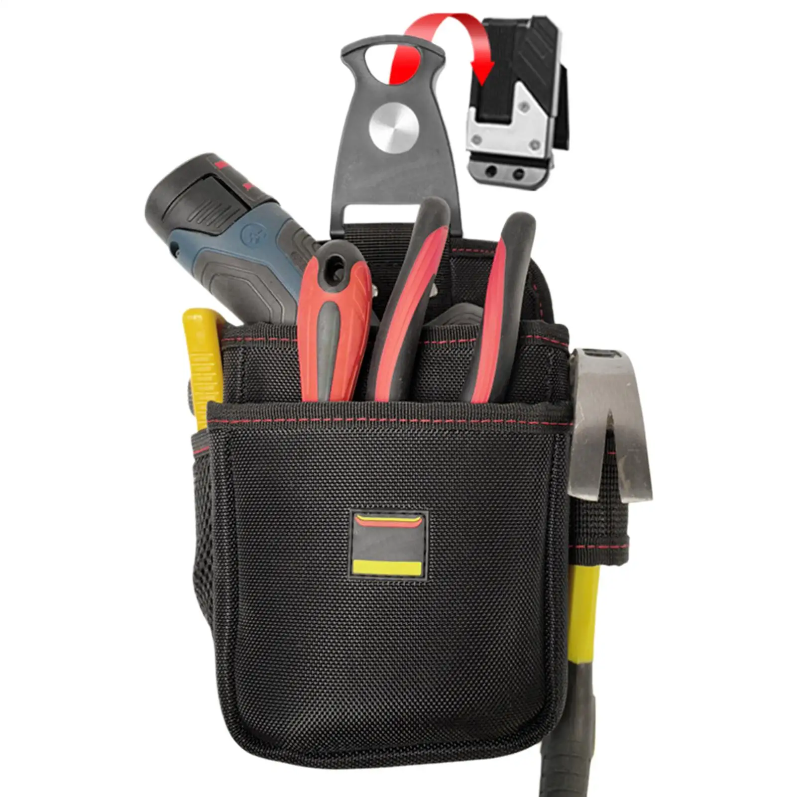 

Сумка для инструментов с зажимом для ремня, поясная сумка для электрика, поясная сумка с несколькими инструментами, водонепроницаемый рюкзак для дрели для обрамления художников, сварки