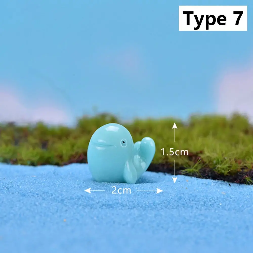 Resin Crafts Fairy Garden Accessories Micro Landscape Animals Figurines Hedgehog Frog Cat Miniature Rabbit Deer Chicken Duck