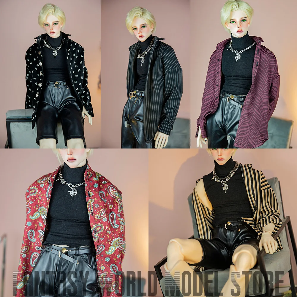 

Multi Size Endless Male Doll's Clothes High Quality Casual Loose Fitting Retro Shirt Fit BJD id75 popo68 Action Figure Body Toys