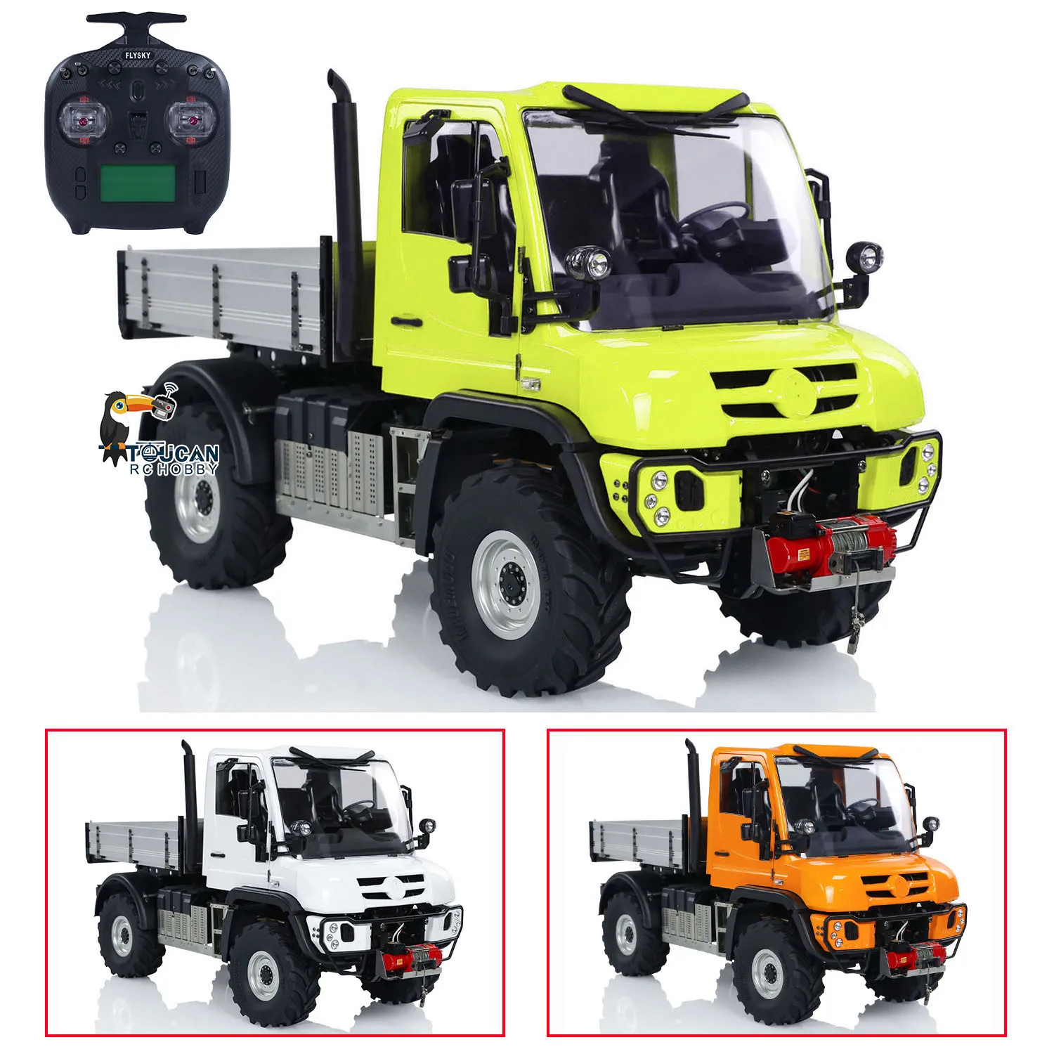 Toys 1/10 U423 RC Crawler Cars Off Road 4X4 Winch Light Sound CNC Servo Differential Locks Remote Control Car RC Trucks Vehicle