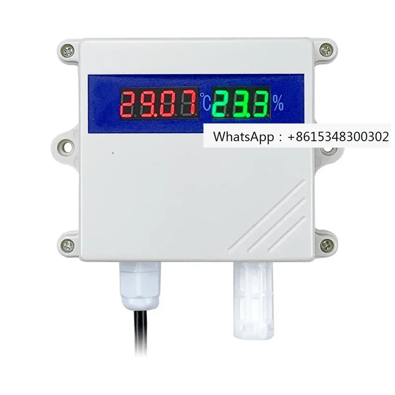 Temperature and humidity transmitter sensor waterproof, high-precision 4-20mA RS485 temperature and humidity meter display