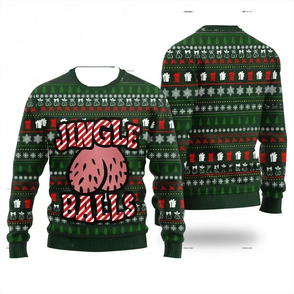 Christmas Santa Claus Pet Cat Knitted Ugly Sweater Graffiti Retro Vintage 3DPrint Pullover Harajuku Casual Funny Long Sleeves