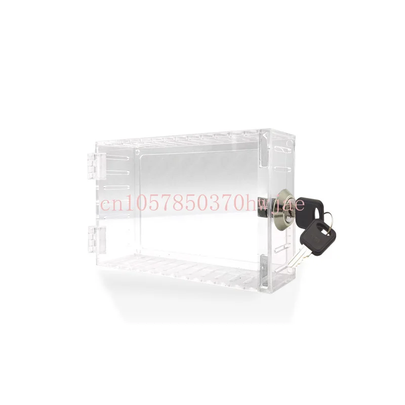 Transparent Waterproof Box Universal Thermostat Lock Box with Key Suitable for Wall Thermostat Protective Cover Waterproof