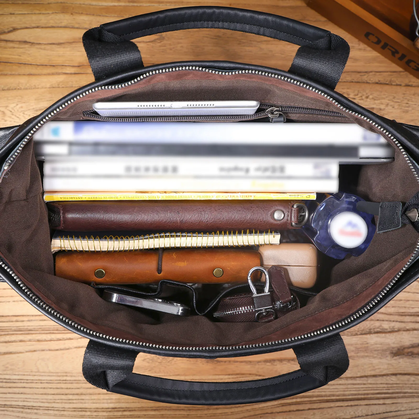 Brifecase de cuero genuino para hombre, bolsos para ordenador portátil de 15 pulgadas, bolso de Cuero de vaca Simple, cu