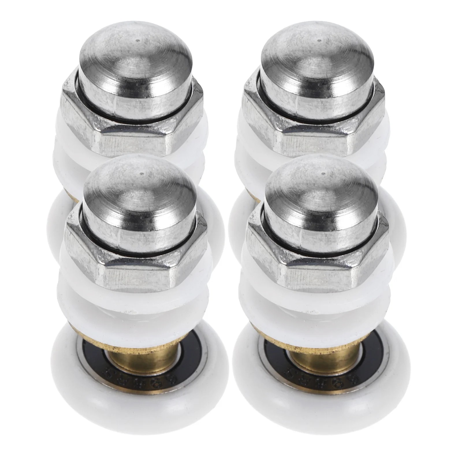 Shower Door Wheels -Duty Rolling Smooth Silent Operation for Bathroom Glass Sliding Shower Door Replacement Parts