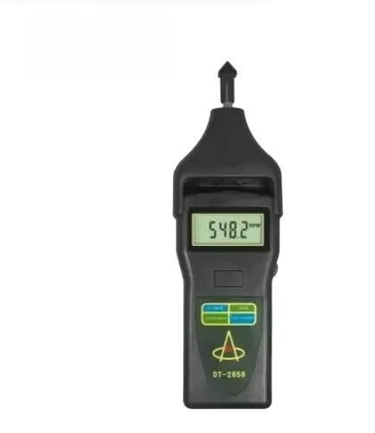 DT‑2856 Dual‑Mode Laser Contact Tachometer LCD Screen Digital Detector For Rotational Speed And Surface Velocity Inspection Tool