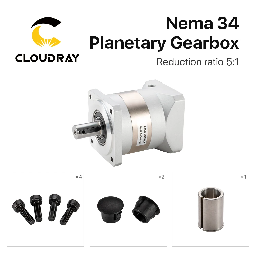 Imagem -06 - Cloudray-caixa de Velocidades Planetária Motor Velocidade Reducer Nema34 Stepper Motor Relação 5:1 14 mm Input