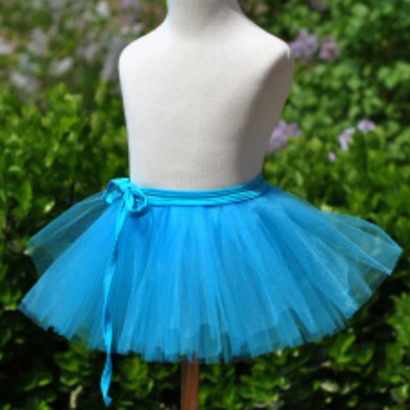 Children Girl Ballet Dancing Costumes Exercise Fluffy Skirt Kids Tutu Ballet Leotard Skirt Short Apron Chiffon Dancewear