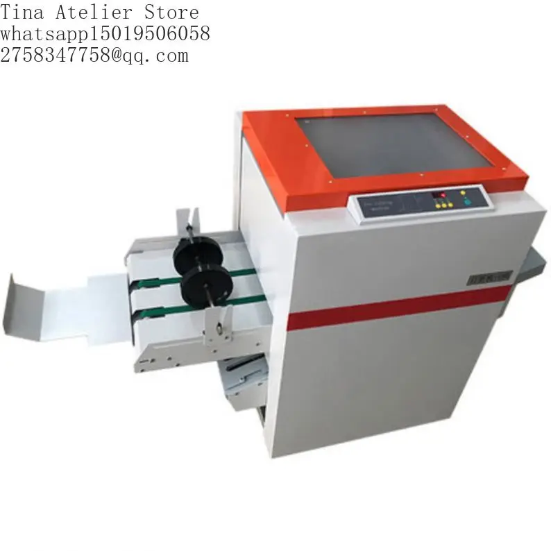 Booklet Maker Paper Stapling Folding 180 Electric Folding Paper Creasing Machine Wire Stitching Machine