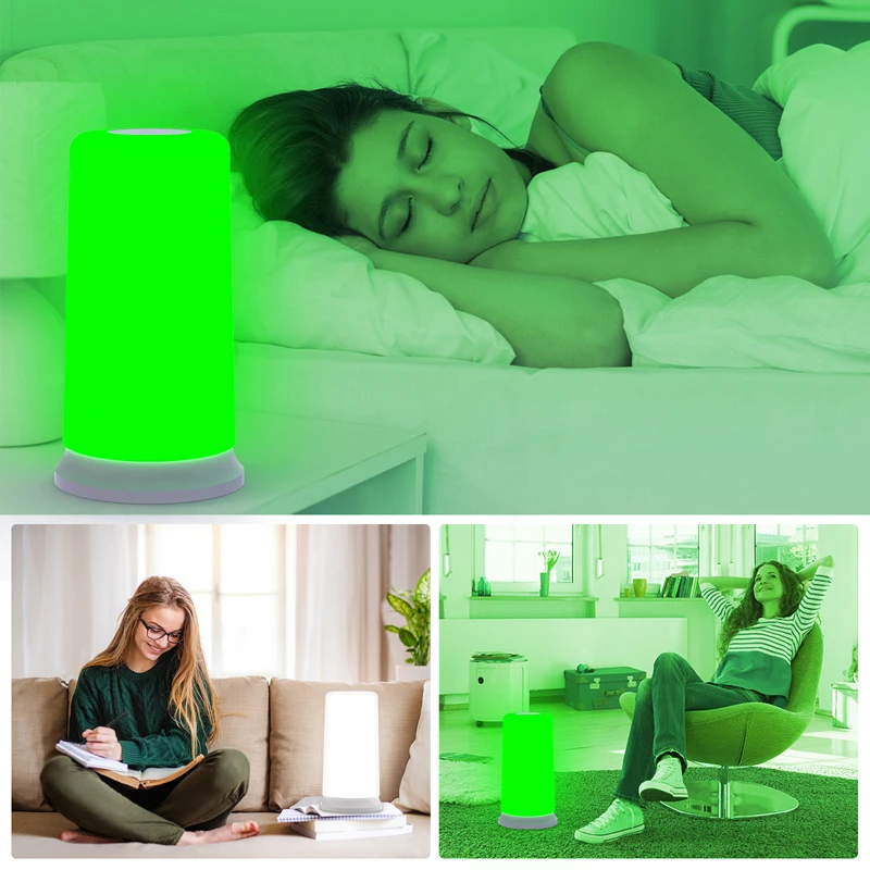 KTS Sleep Aid Device Green Home Light Therapy Lamp for Insomnia Anxiety Depression Relieve Stress Migraine Improve Mood Headache