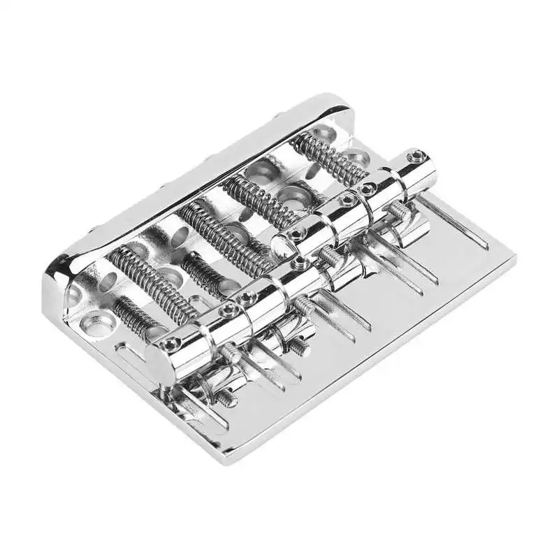 Electric Bass Bridge Saddle Bass Bridge Assembly 4 Strings for Repairing for Music Class