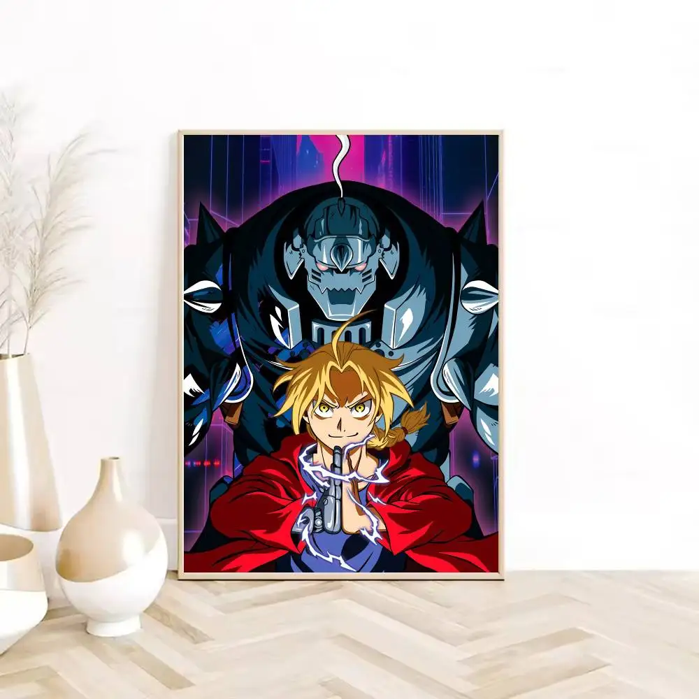 Anime F-Fullmetal Alchemist Poster  HD sticky wall waterproof home living room bedroom Dorm bar aesthetic decoration