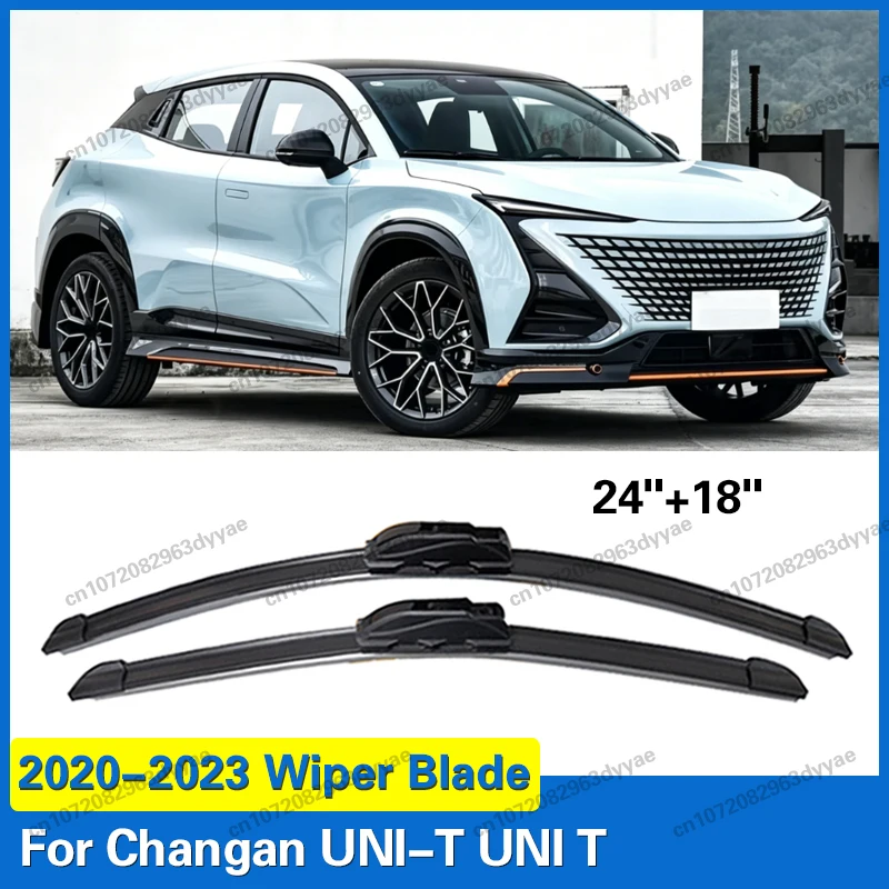 

For Changan UNI-T UNI T 2020 2021 2022 2023 Accessories Car Front Wiper Blades Windshield Windscreen Window Brushes 24"+18"