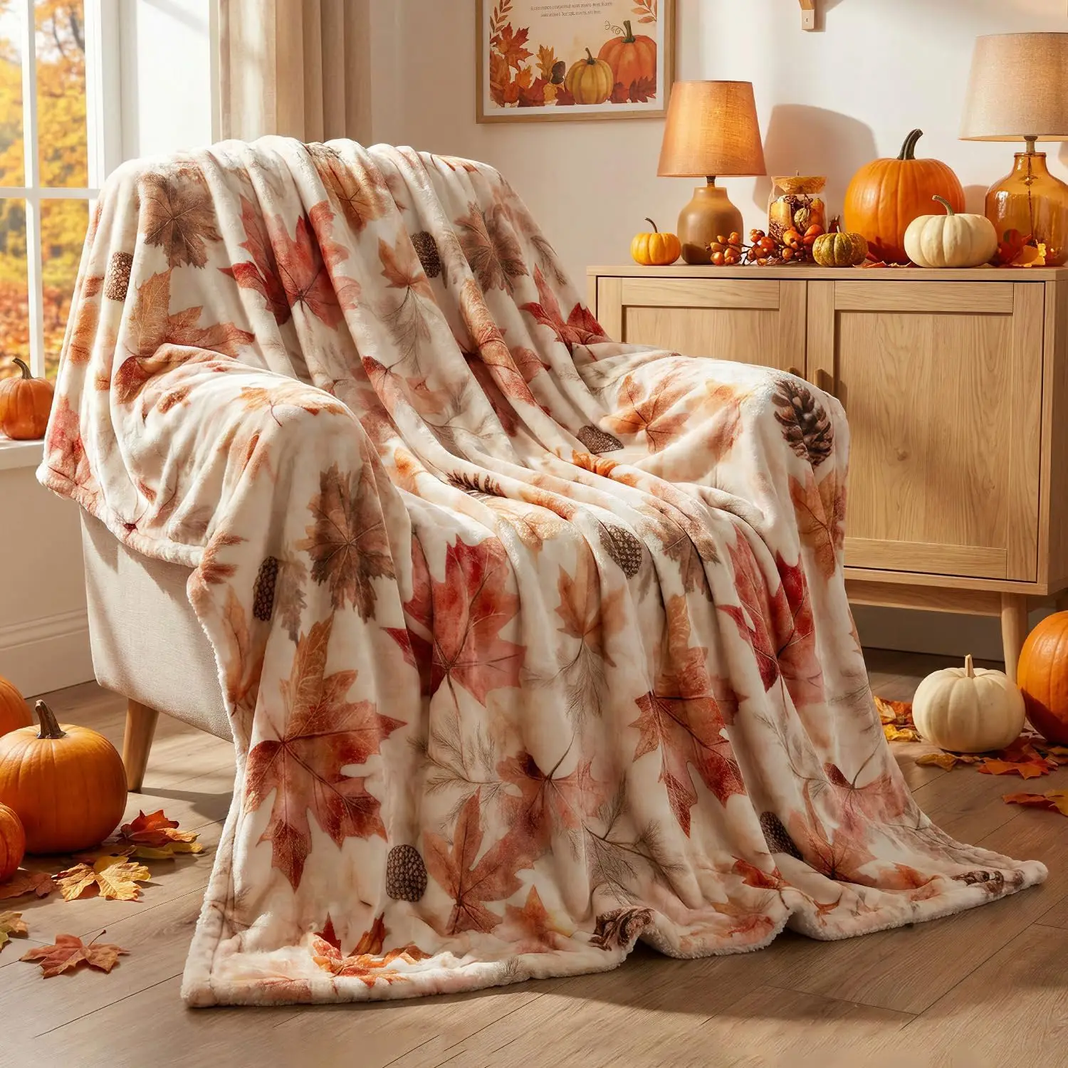 EVERLORIA Fall Throw Blanket 50