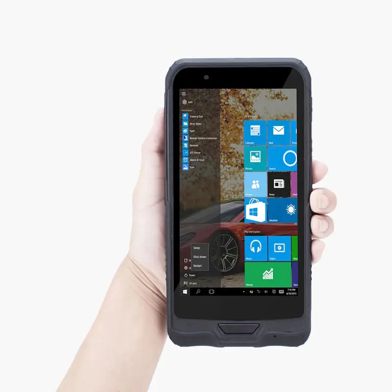 Handheld Rugged PDA for Windows 10 data collector with barcode scanner NFC 4G pos pc for Esteban