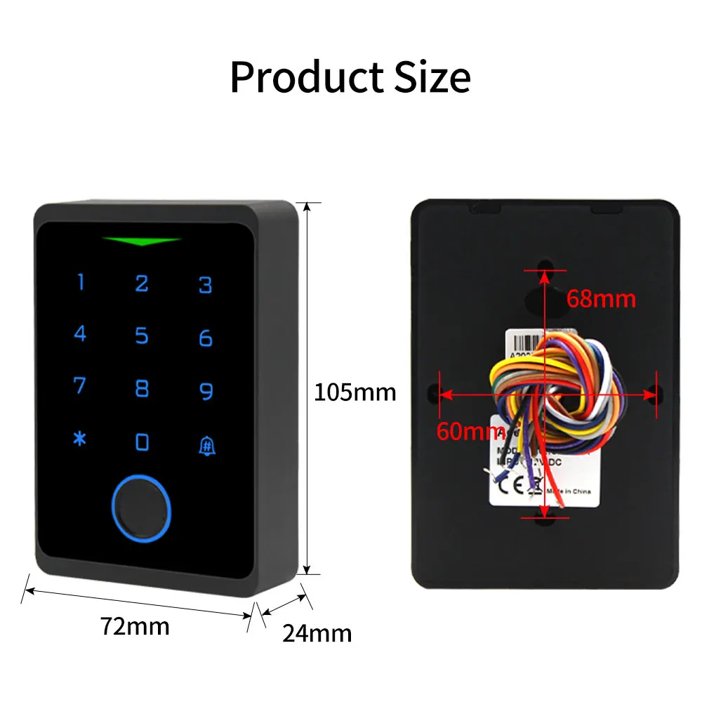 Biométrico Fingerprint Smart Door Lock Kit, Wi-Fi Sistema De Controle De Acesso, eletrônico Portão Abridor, porta eletromagnética Set, Tuya