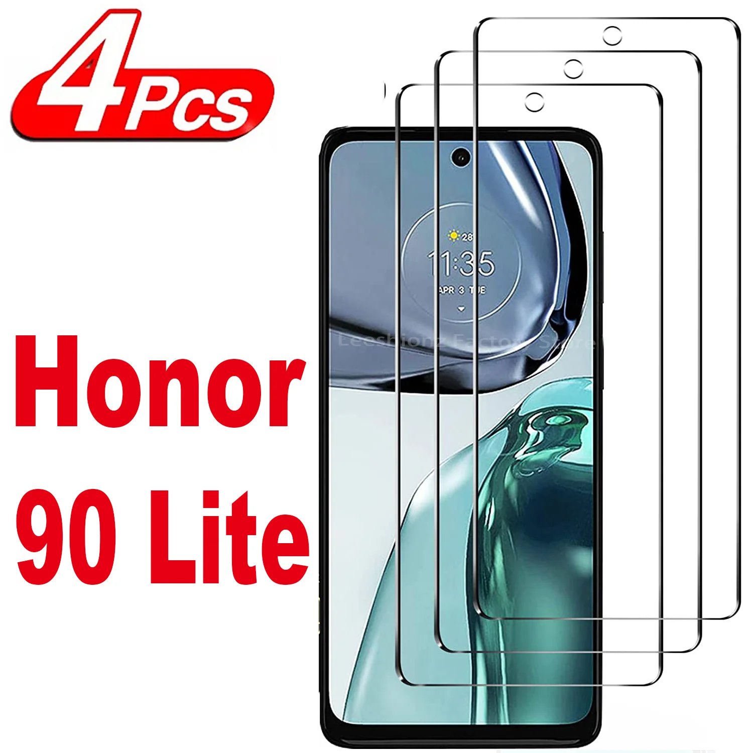 

For Huawei Honor 90 Lite,9H Screen Protector 2/4Pcs HD Tempered Glass