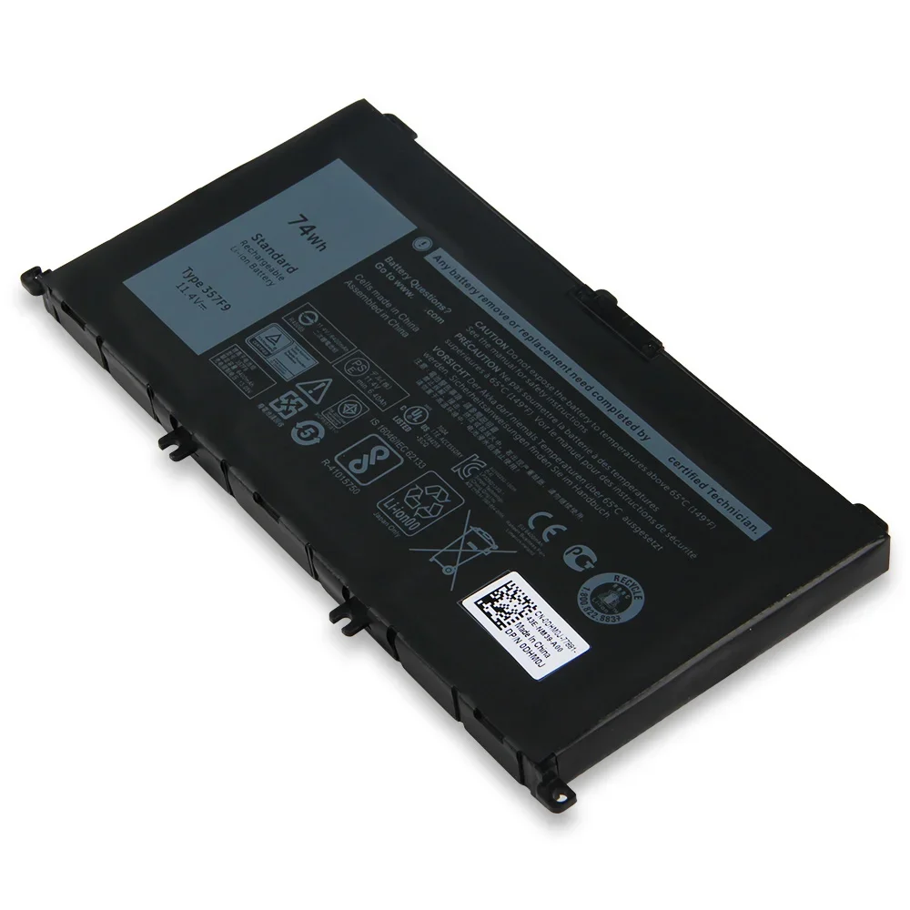 Imagem -03 - Bateria de Substituição Recarregável para Dell Inspiron 15 7000 7566 7759 7567 7557 357f9 71jf4 74wh Novo