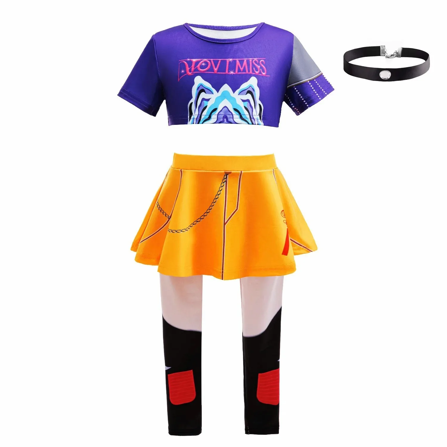 Halloween carnival children's cost  Birthday party Family Cosplay Costume 3PS girl suit Korean trend hip-hop Idol Roleplay Suit