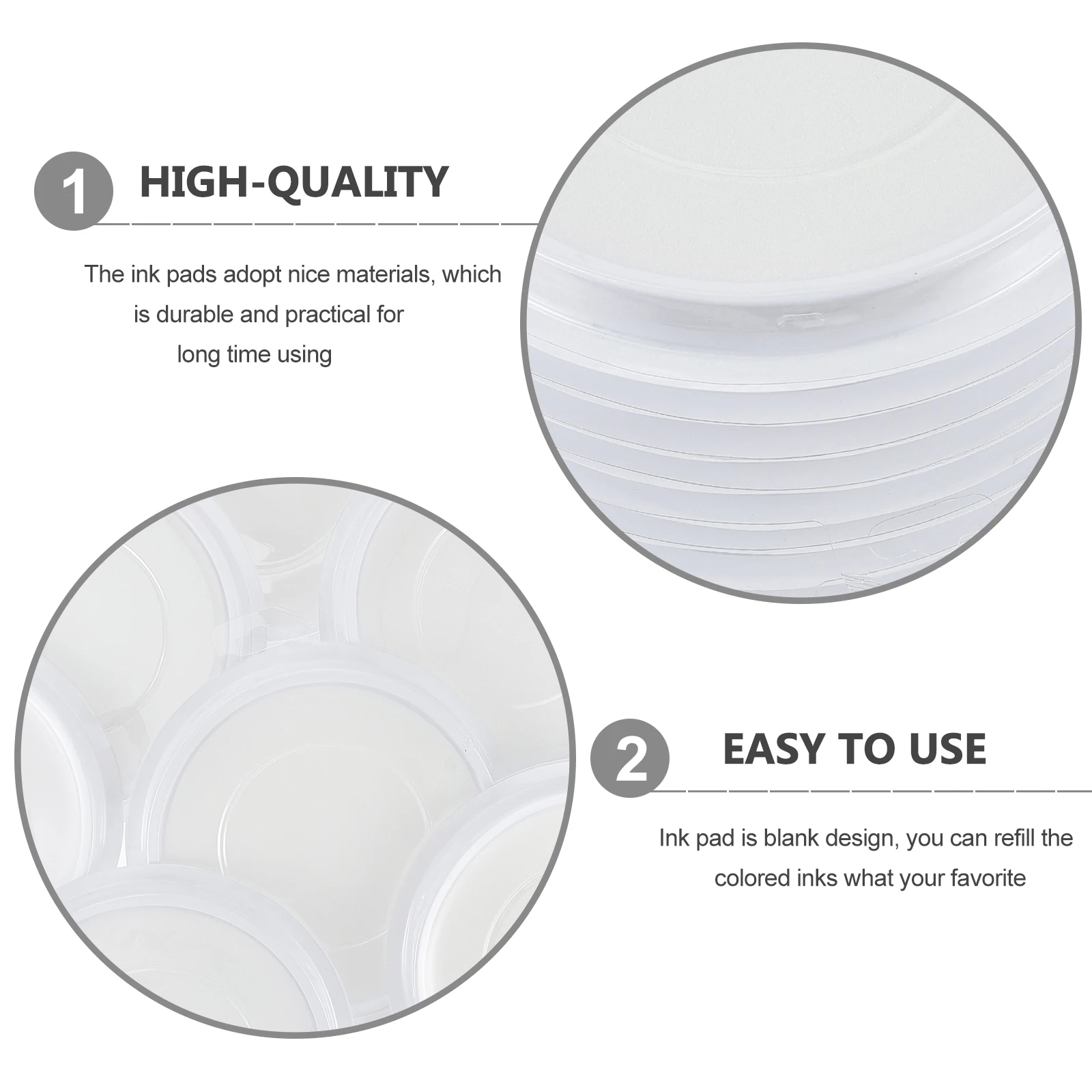 

10pcs Painting Ink Refillable Blank Stamp Pads No Color Ink Pad Washable for DIY Graffiti Stamp Pads Art Craft