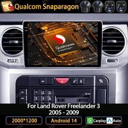 Android 14 Car Radio For Land Rover Freelander 3 2005 - 2009 Discovery 3 2004 - 2009 Multimedia Video Player Carplay Auto GPS 4G