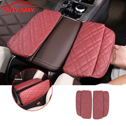 For BMW X5 G05 X6 G06 X7 G07 2019-2023 LHD Car Center Console Armrest Box Cover PU Leather Arm Rest Protection Cushion Trim