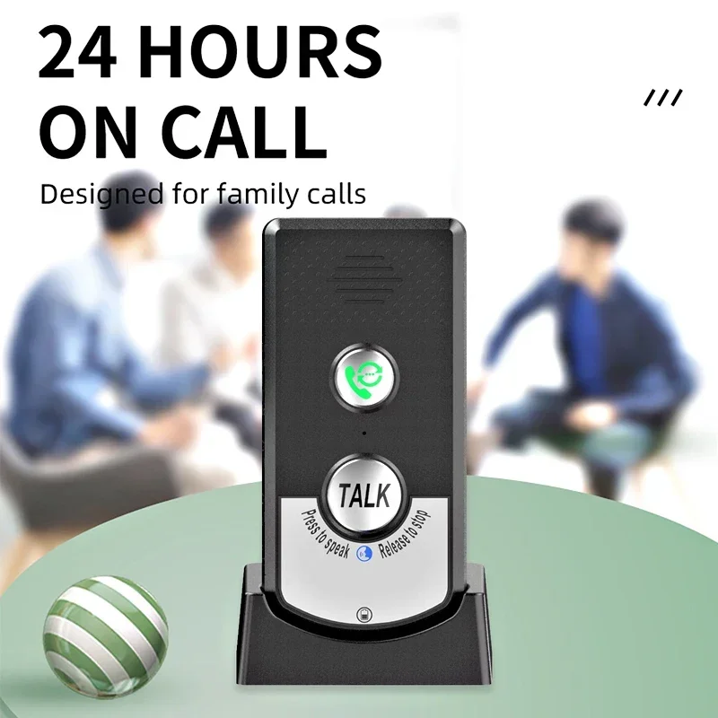 Wireless Two Way Door Phone Intercom Doorbell Audio Voice Sender&Reciever for Hospital Hotel Call Door Chime 1000m Long Distance
