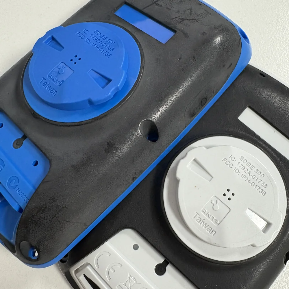 For Garmin Edge 800 Back Case Without Battery Handheld New Version Rear Cover With Power Button(White/Blue)