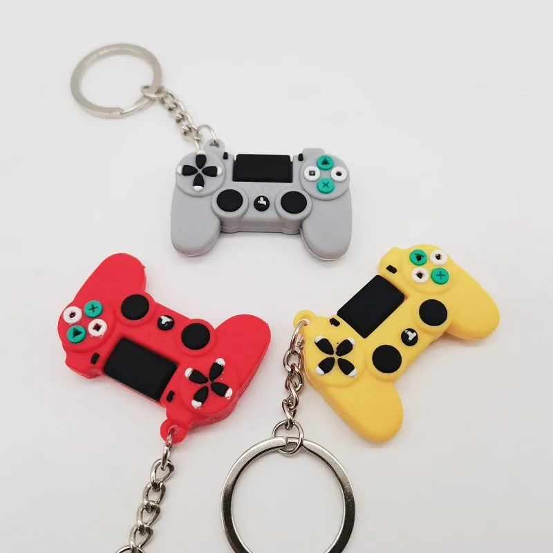 PVC new keychain high quality game machine key ring mini cartoon Gamepad Joystick fit men car keys trinket souvenir gift