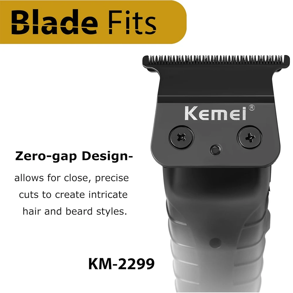 

Kemei 2299 Adjustable Hair Trimmer Blade for KM-2299 Professional Zero Gapped Replacement Cutter Head