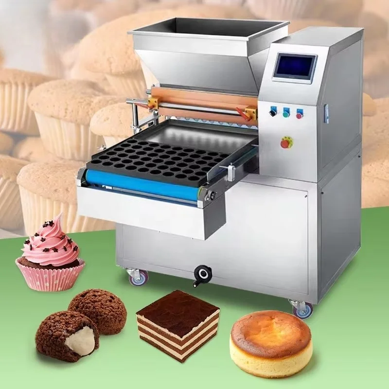 Customized Automatic Center Filling Machine for French Macaron Tiramisu Mini Cup Cake Forming Production Line