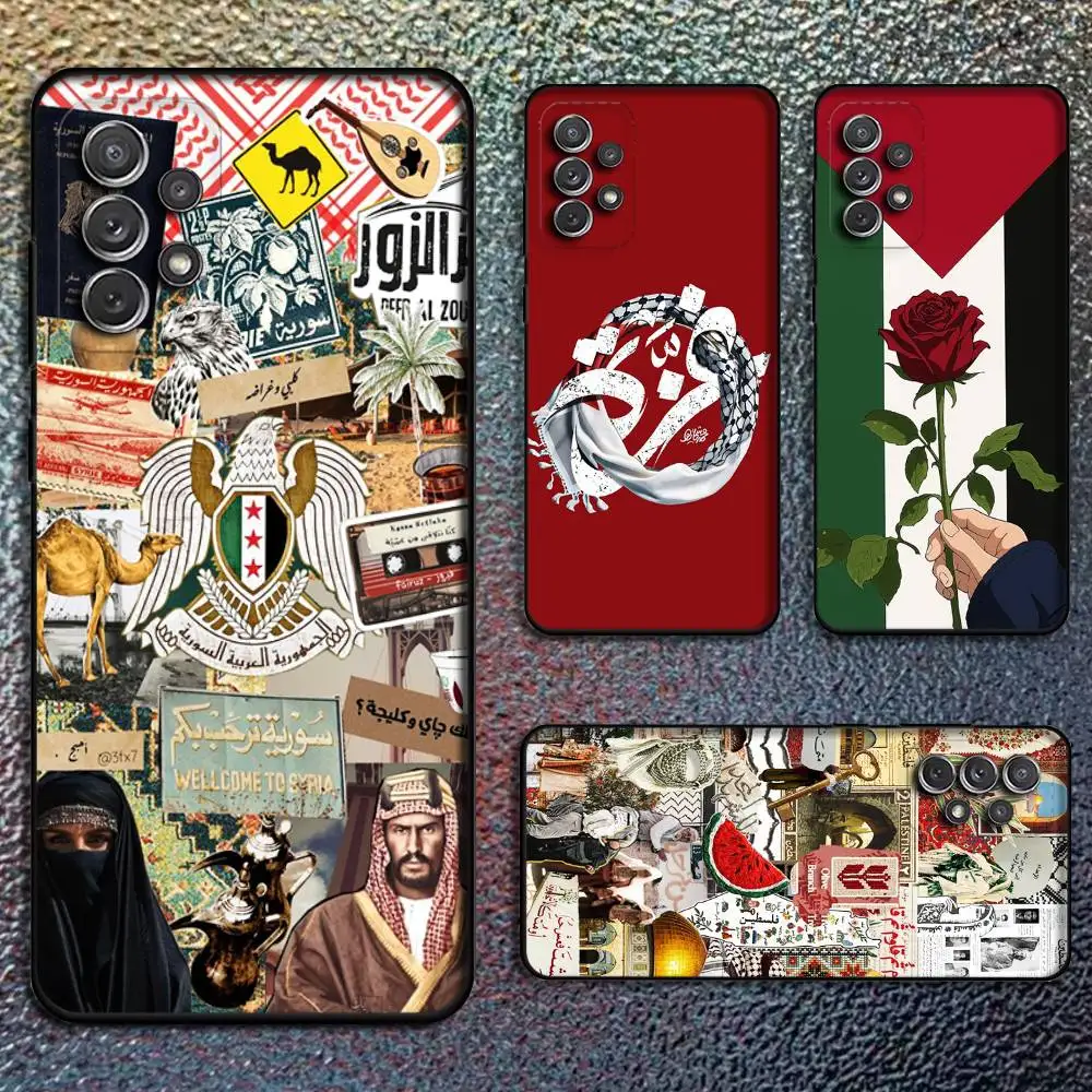 515 Deir ez-Zor S-yria Map Phone Case For Samsung S24,21,22,23,30,Ultra,20,Plus,Note,10,9,Black soft silicone case