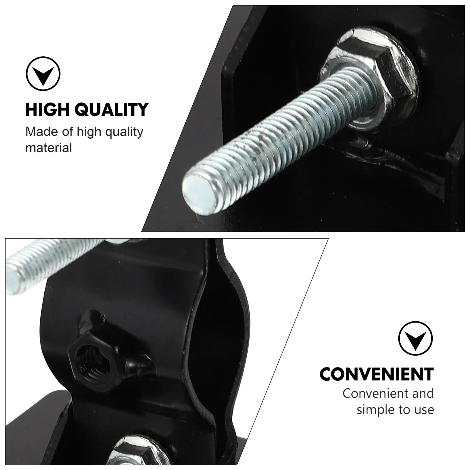 

1Pcs Bike Basket Mounting Bracket Front Frame Support Rack Lightweight Durable Fixed Holder for E-Bike Front Basket Black