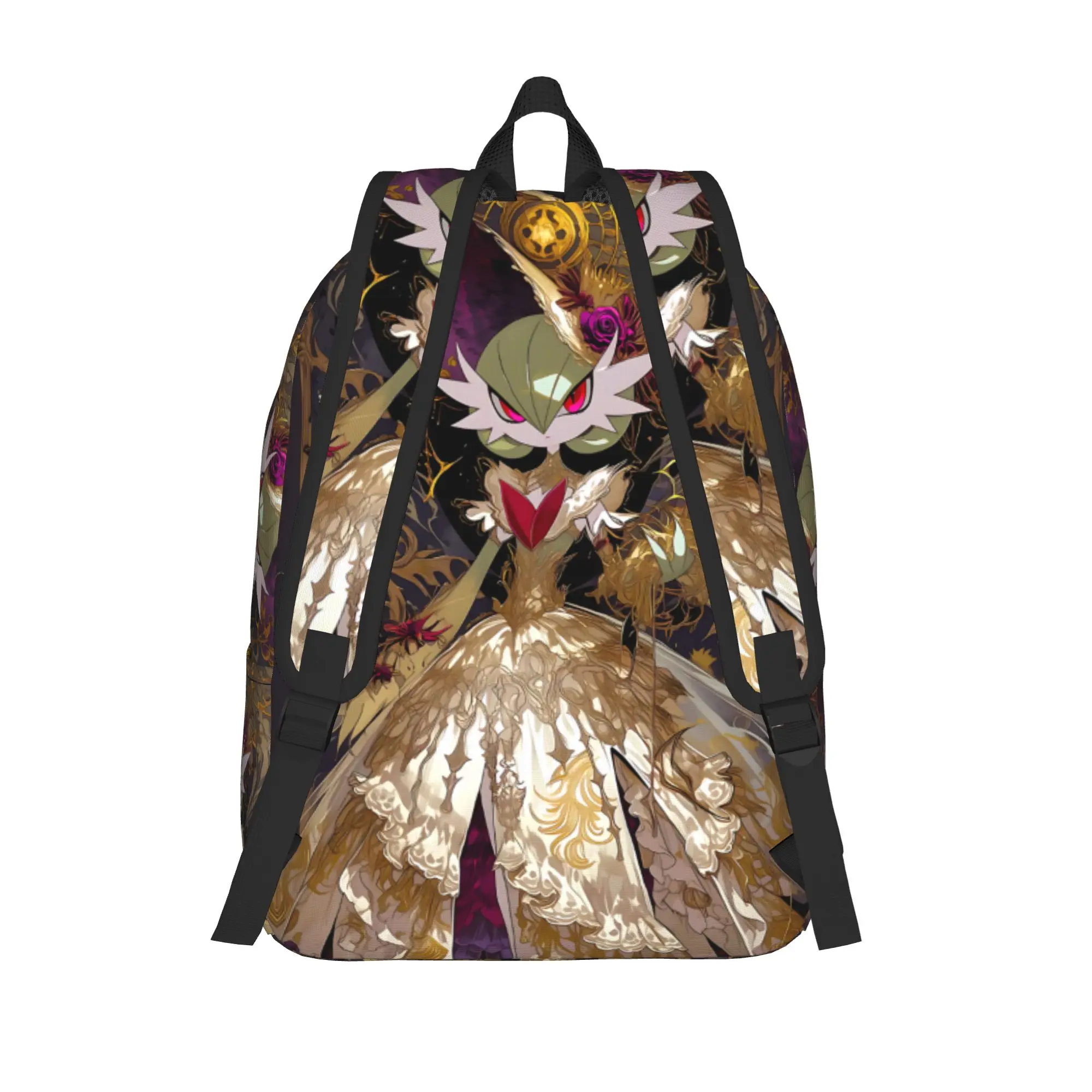 Fashion Pokemon Gardevoir Theme Backpack  Mochilas Cool For Work Office Zipper Closure Rucksack